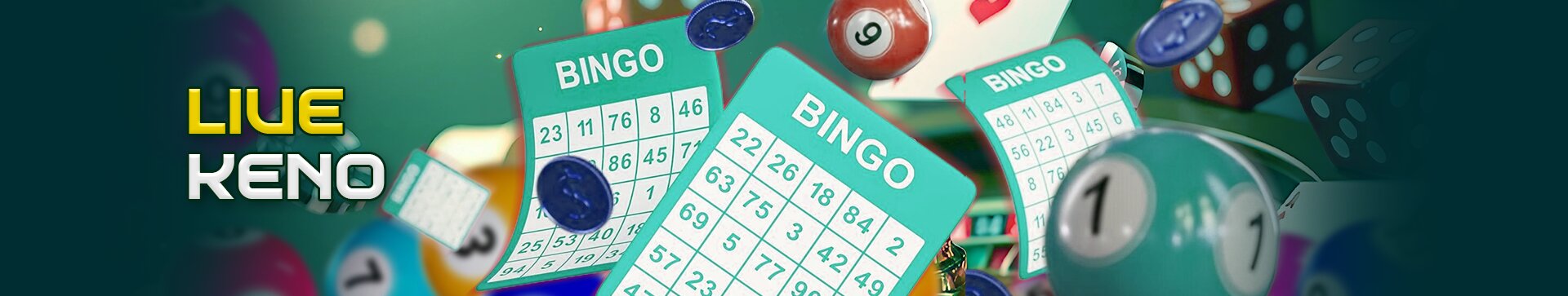 Keno Number Game Banner